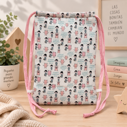 Mochila saquito de tela